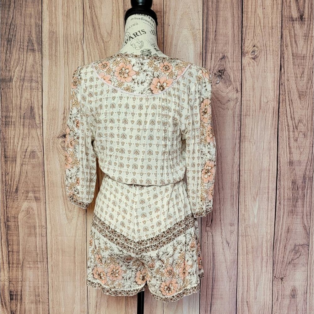 Spell Revolve Desert Rose Romper In Sand, Sz S View 5